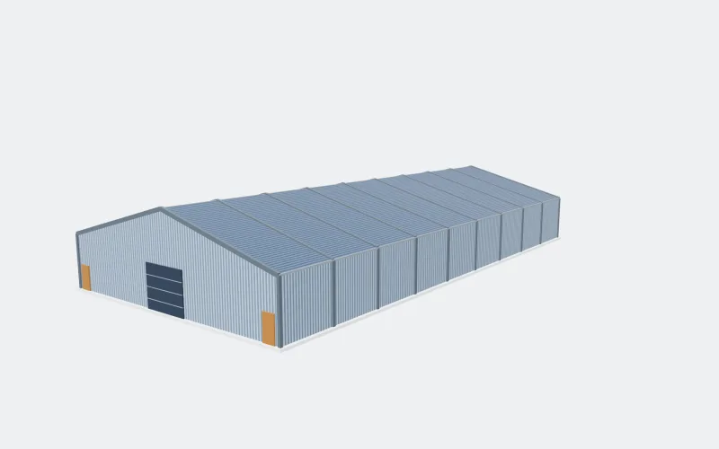 Ilustračný 3D model: jazdecké haly a stajne