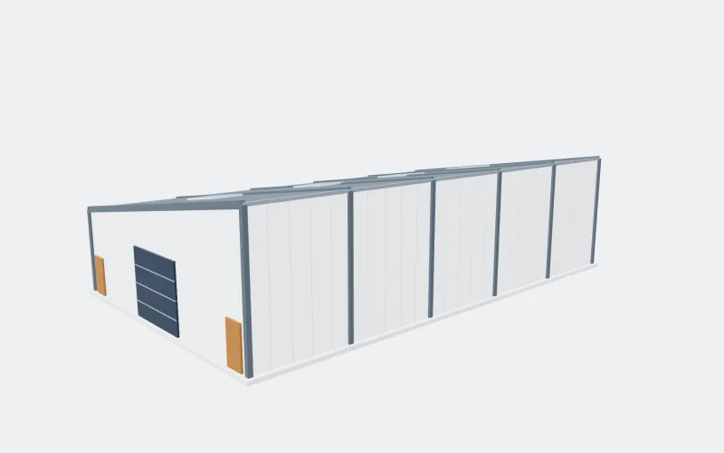 Ilustračný 3D model: predajná hala (showroom)