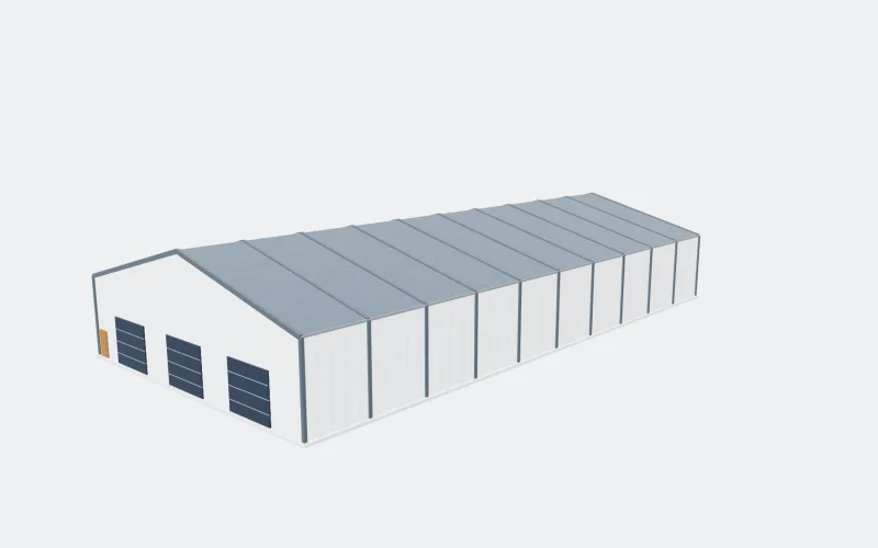 Ilustračný 3D model: skladové haly